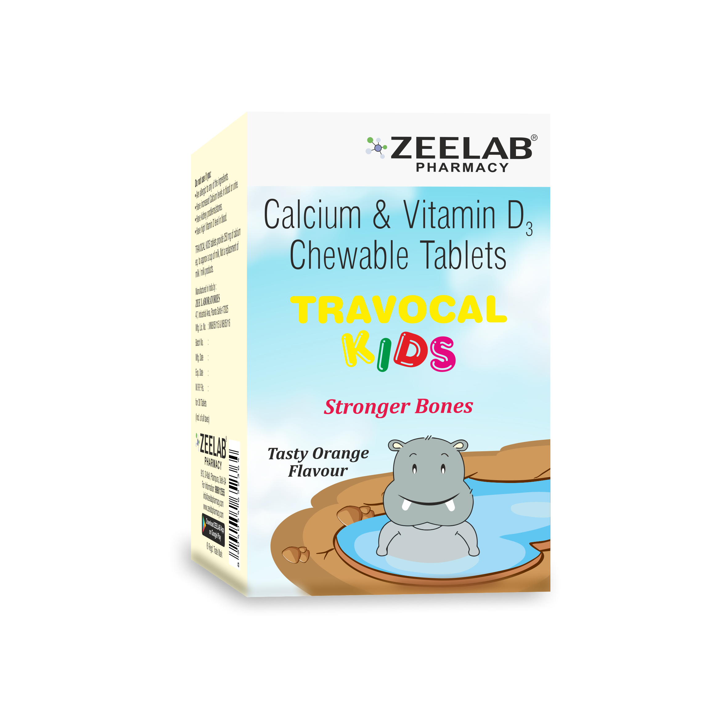 Travocal Calcium Kids Chewable Tablet 