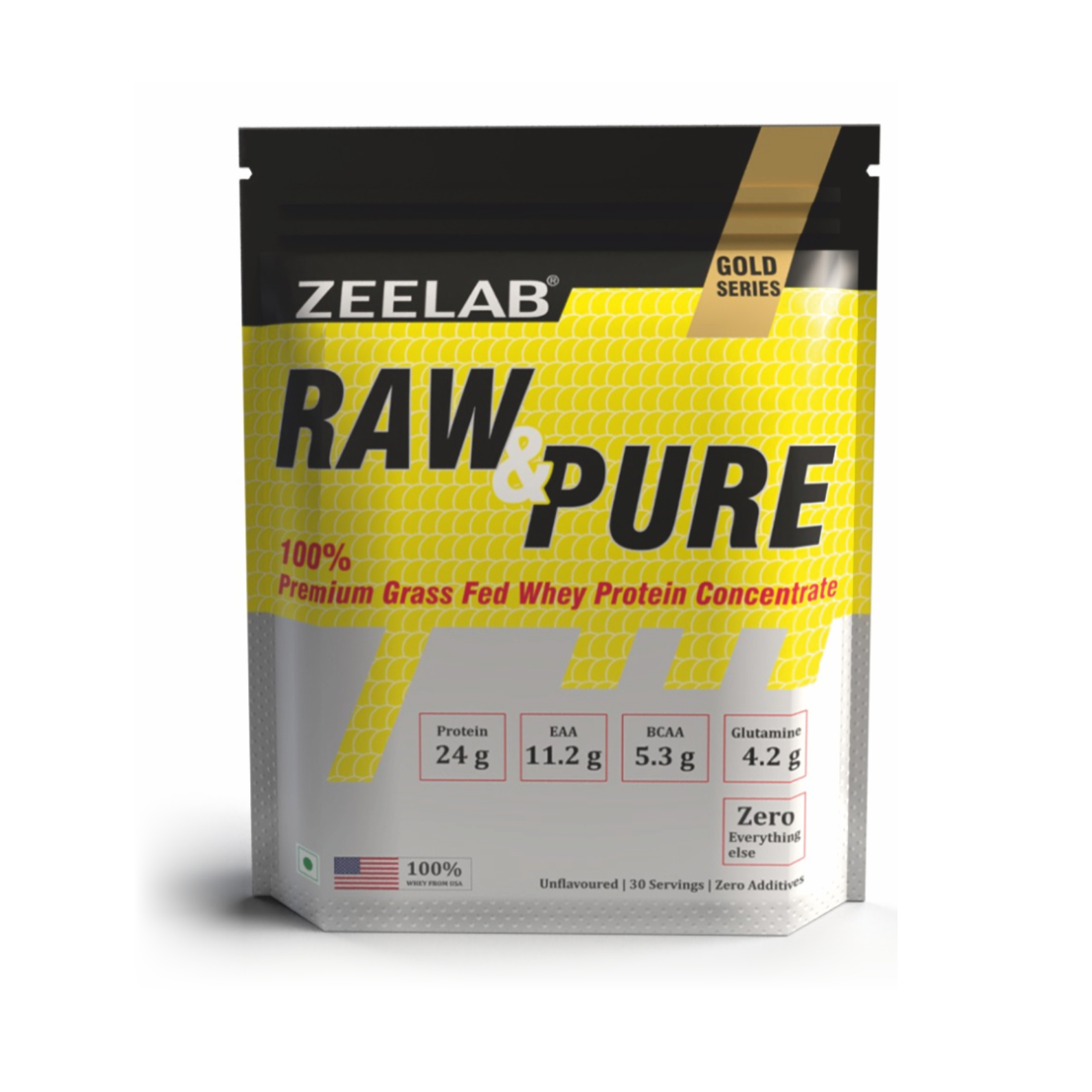 Zeelab Raw and Pure Whey Protein Concentrate