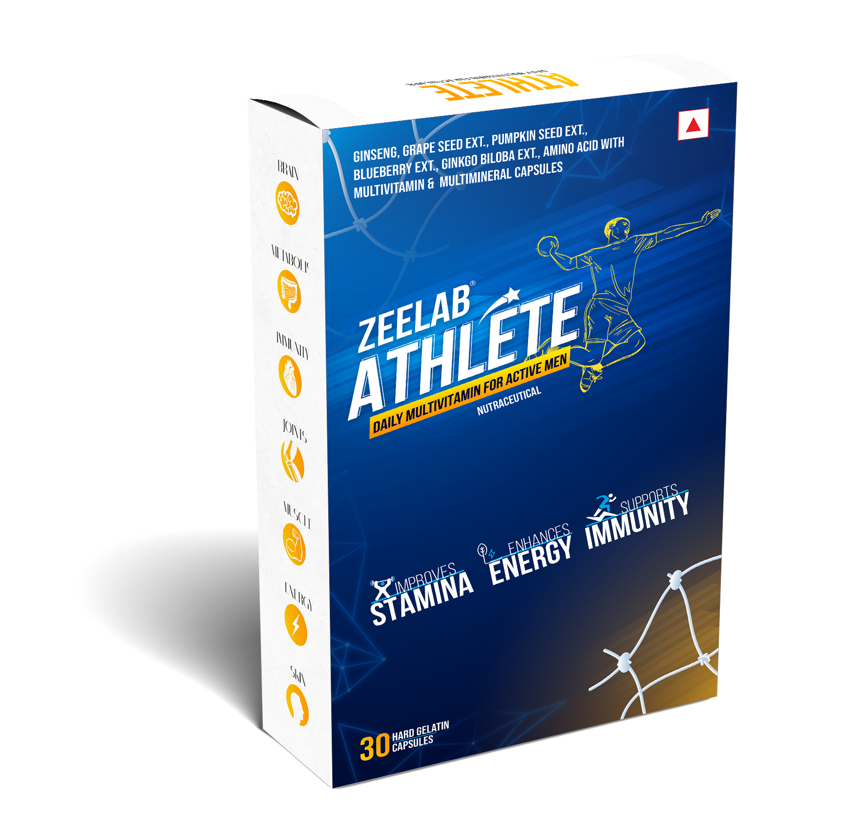 Zeelab Athlete Multivitamin For Men ( 30 Capsules )